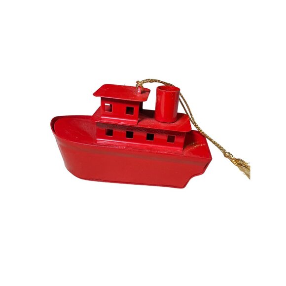 Metal Vehicle Christmas Ornaments Set of 5 - Picture 5 of 9